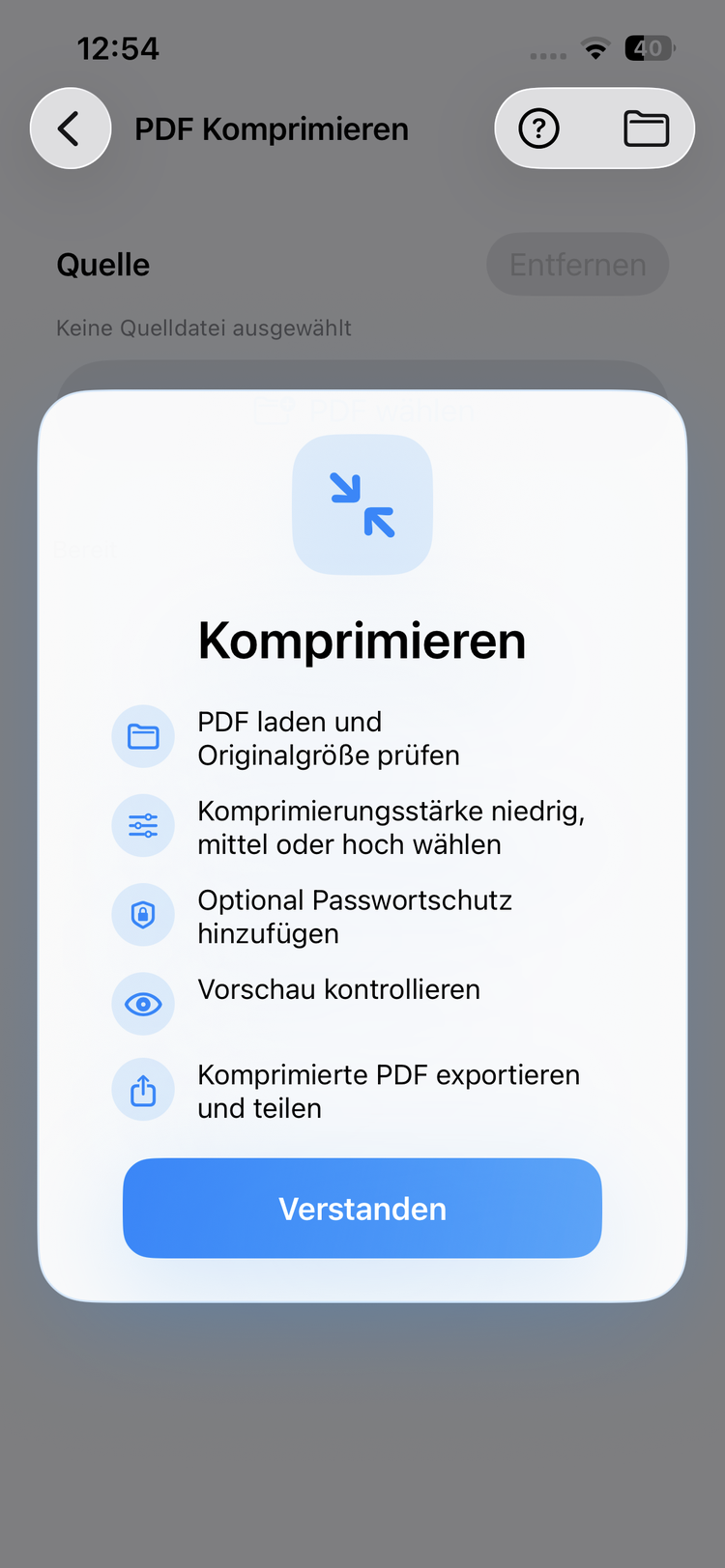 Clip PDF Komprimieren – PDF-Dateigröße reduzieren mit Vorschau