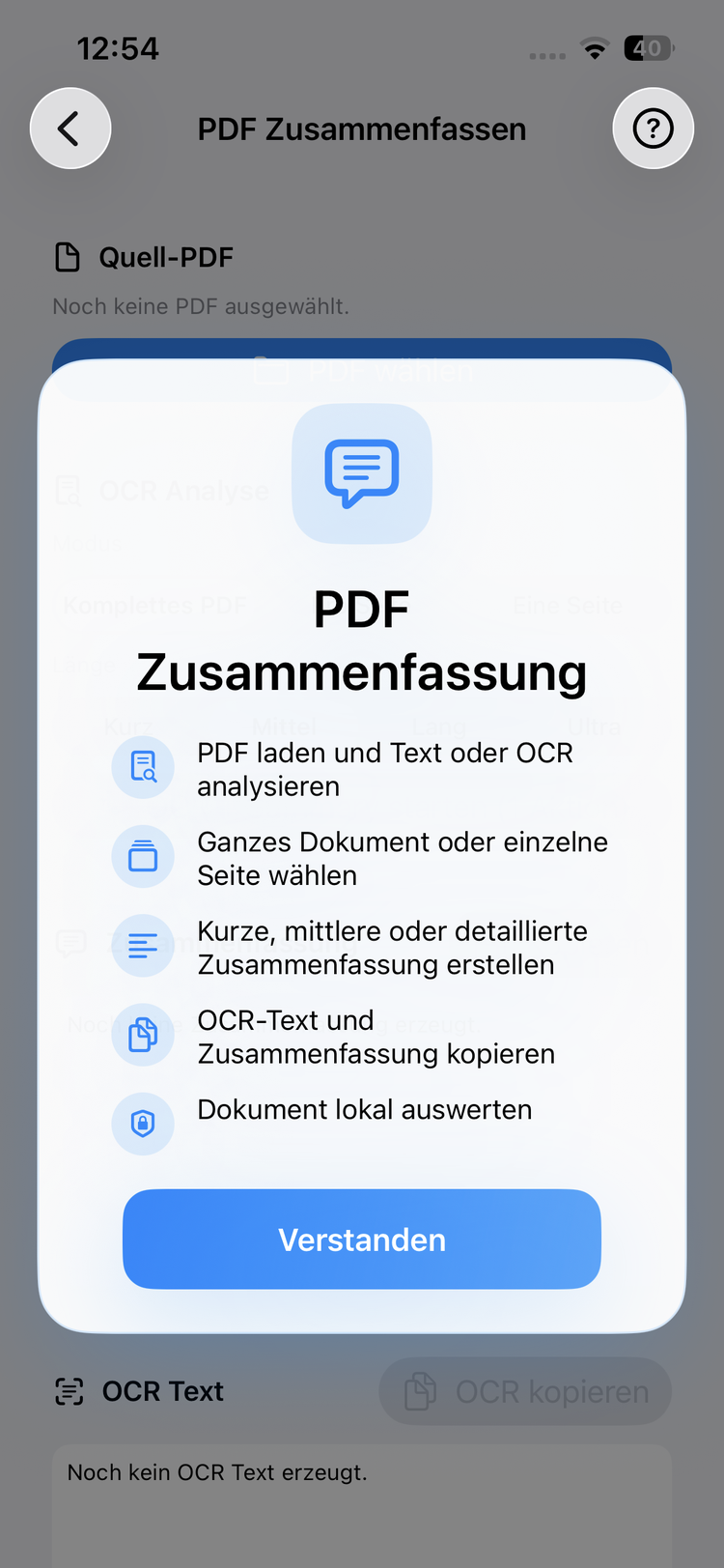Clip PDF OCR – Texterkennung und KI-Zusammenfassung erstellen