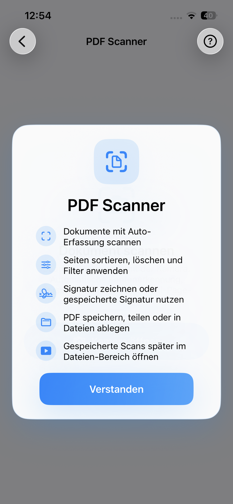 Clip PDF Scanner – Dokumente scannen mit Auto-Erfassung und Filter