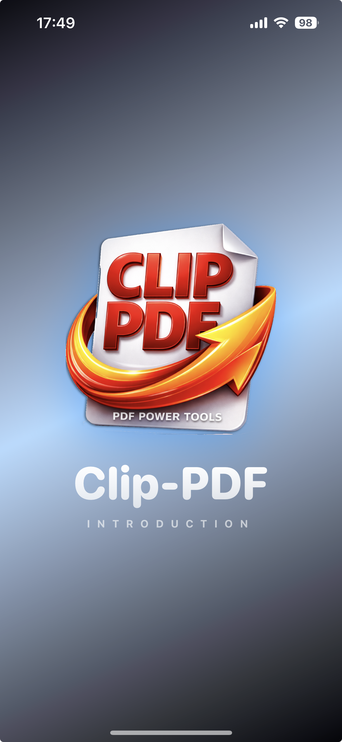 Clip-PDF Startscreen